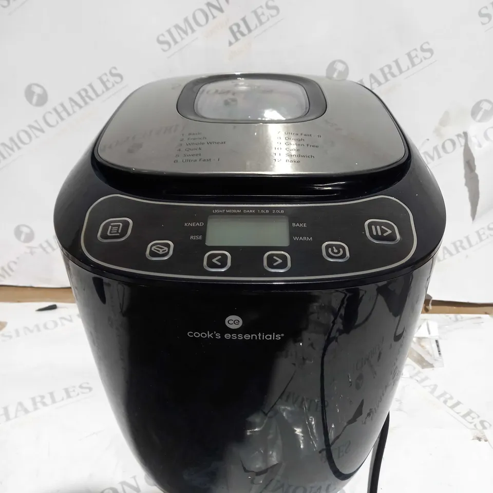 COOK'S ESSENTIALS BREAD MAKER 