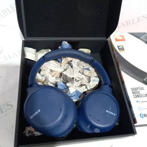 SONY WIRELESS HEADPHONES - NAVY