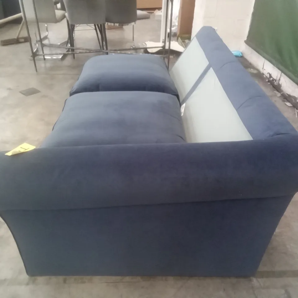 QUALITY DESIGNER ABBEY RHF SOFA SECTION - NAVY FABRIC 