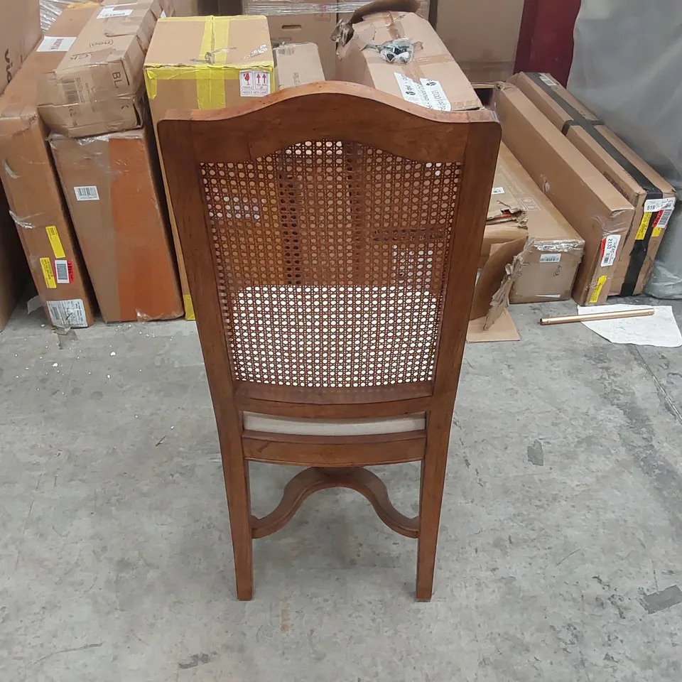 DESIGNER WOODEN HIGH BACK DINING CHAIR 