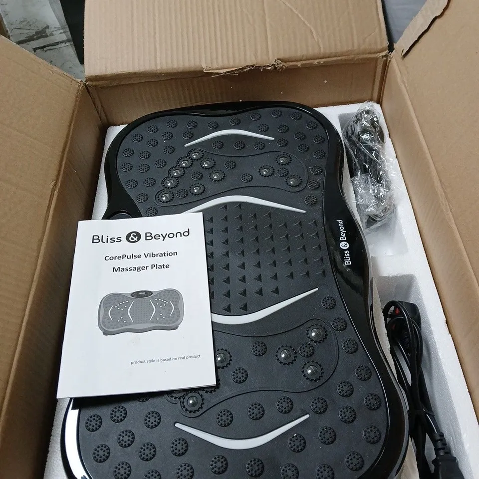 BLISS AND BEYOND COREPULSE VIBRATION MASSAGER PLATE BOXED