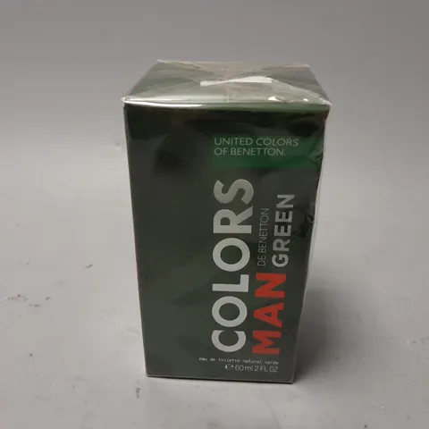 BOXED AND SEALED COLORS MAN DE BENETTON GREEN EAU DE TOILETTE (60ml)