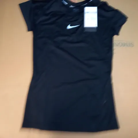 NIKE WOMENS RUNNING SHIRT IN BLACK - XS