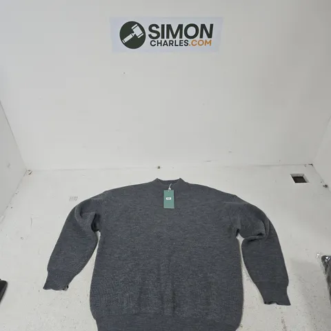 LA MAREY GREY KNIT JUMPER – UK SIZE L