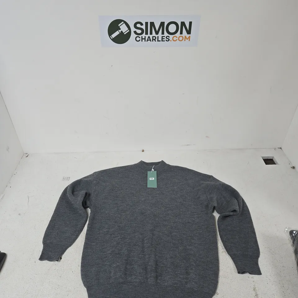 LA MAREY GREY KNIT JUMPER – UK SIZE L