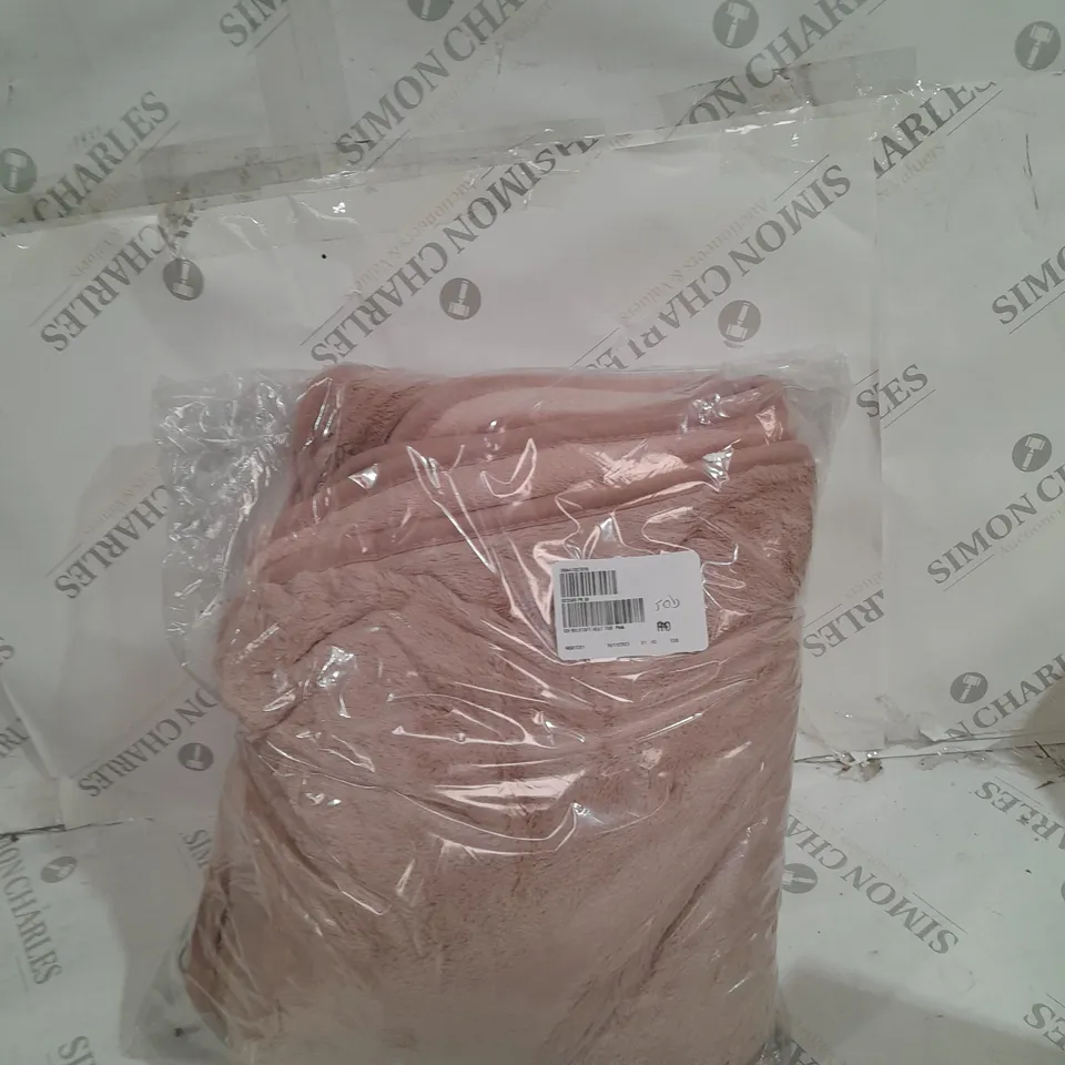 COZEE HOME VELVETSOFT HEATED THROW IN PINK