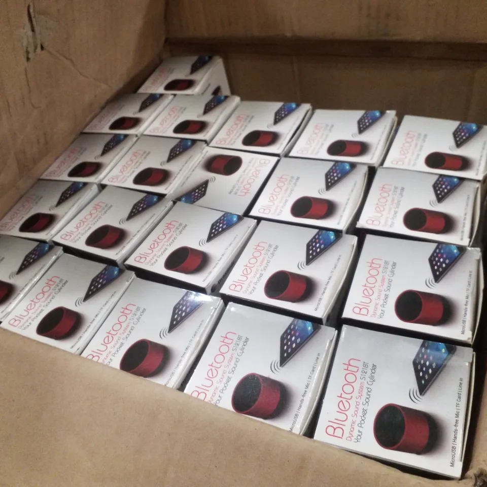 PALLET CONTAINING ASSORTED PRODUCTS INCLUDING MINI SPEAKERS & BLUETOOTH DYNAMIC SOUND STSTEM