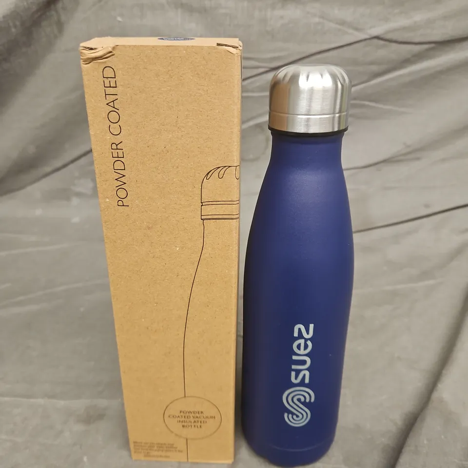 POWDER-COATED VACUUM BOTTLE – BLUE 