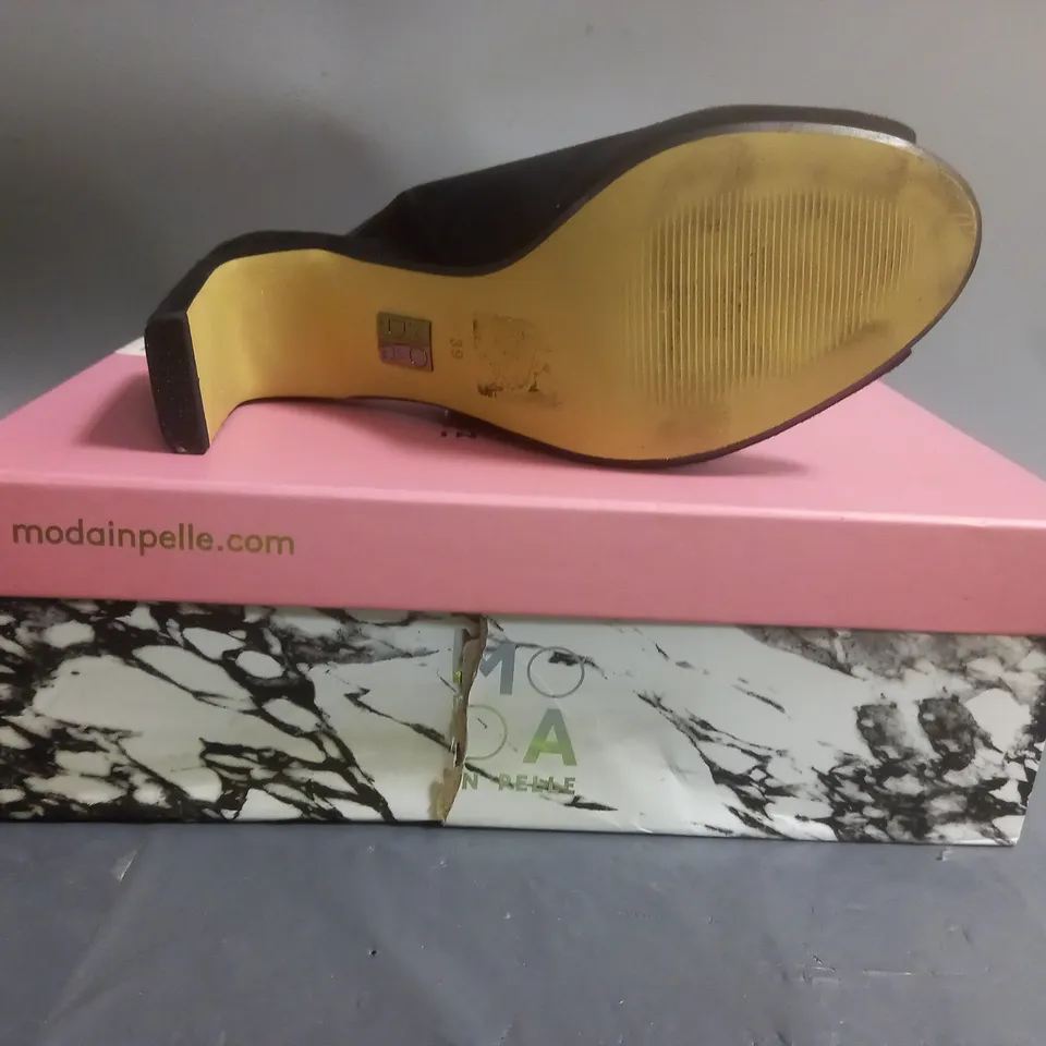MODA IN PELLE CHRISSI SUEDE PEEP TOE SLING BACK SANDALS SIZE EU 39