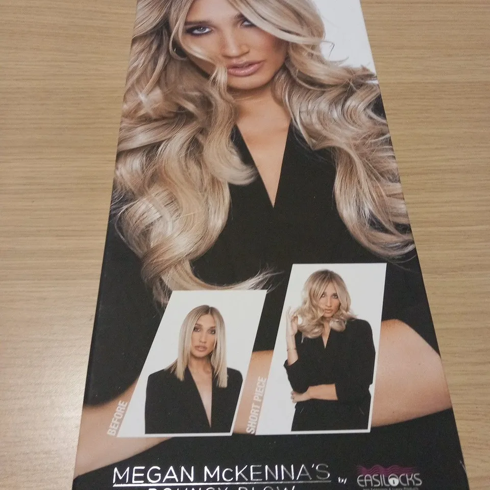 BOXED MEGAN MCKENNA'S BOUNCY BLOW 2 IN 1 REVOLUTIONARY HAIR EXTENSIONS BROWN COCOA MM HAIR PIECE 21157