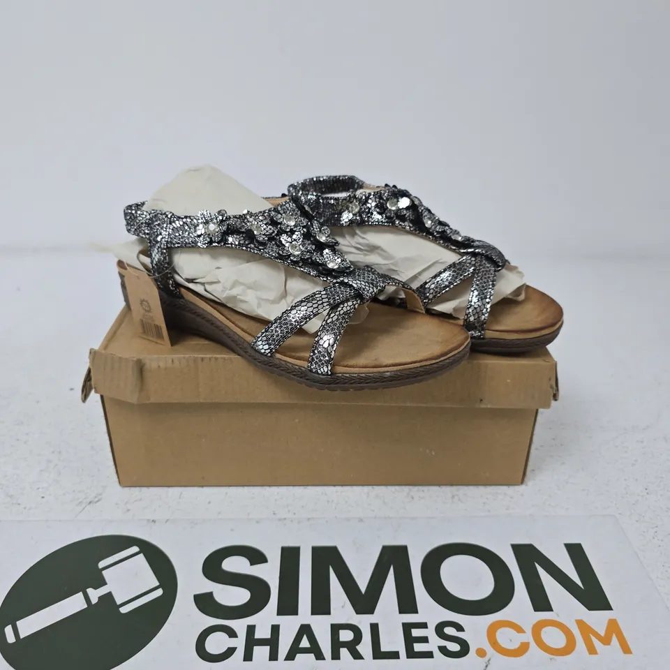 JO & JOE NAPOLI SANDALS – BLACK, UK 5 