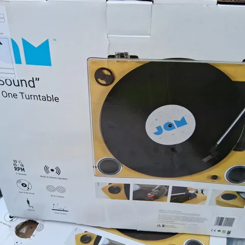 BOXED JAM 'SOUND' ALL IN ONE TURNTABLE HX-TTP200WDA-GB