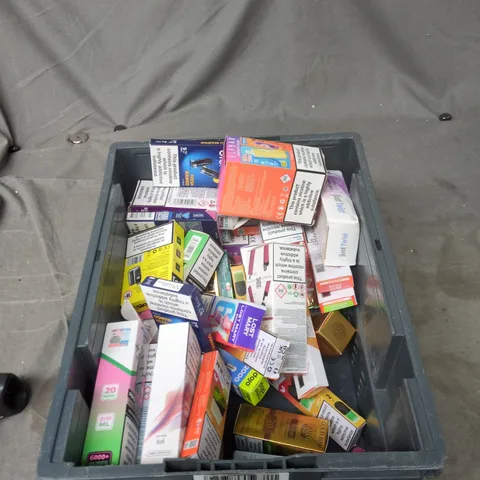 TOTE OF APPROXIMATELY 25 ASSORTED ELECTRONIC CIGARETTE ITEMS TO INCLUDE:  LOST MARY PREFILLED POD KIT 