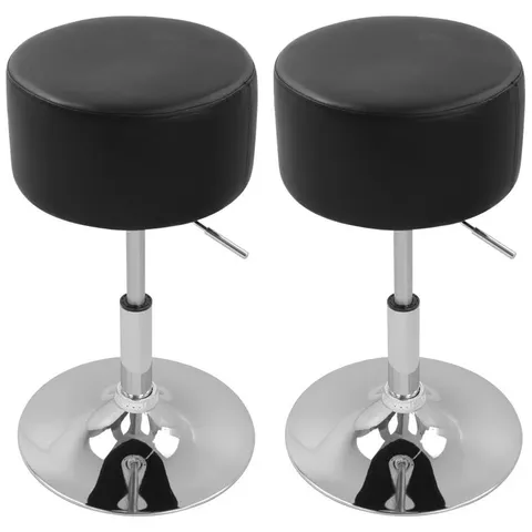 BOXED FIGEN SWIVEL UPHOLSTERED COUNTER STOOL WITH METAL FRAME (SET OF 2)