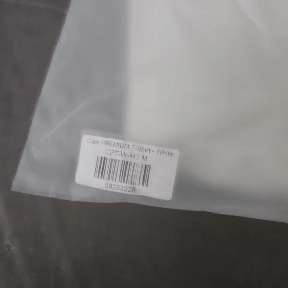 BAGGED CAPO PREMIUM T-SHIRT – WHITE – SIZE M