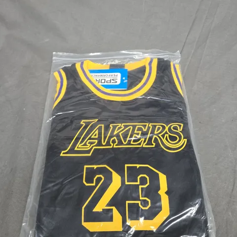 BAGGED LA LAKERS BASKETBALL JERSEY