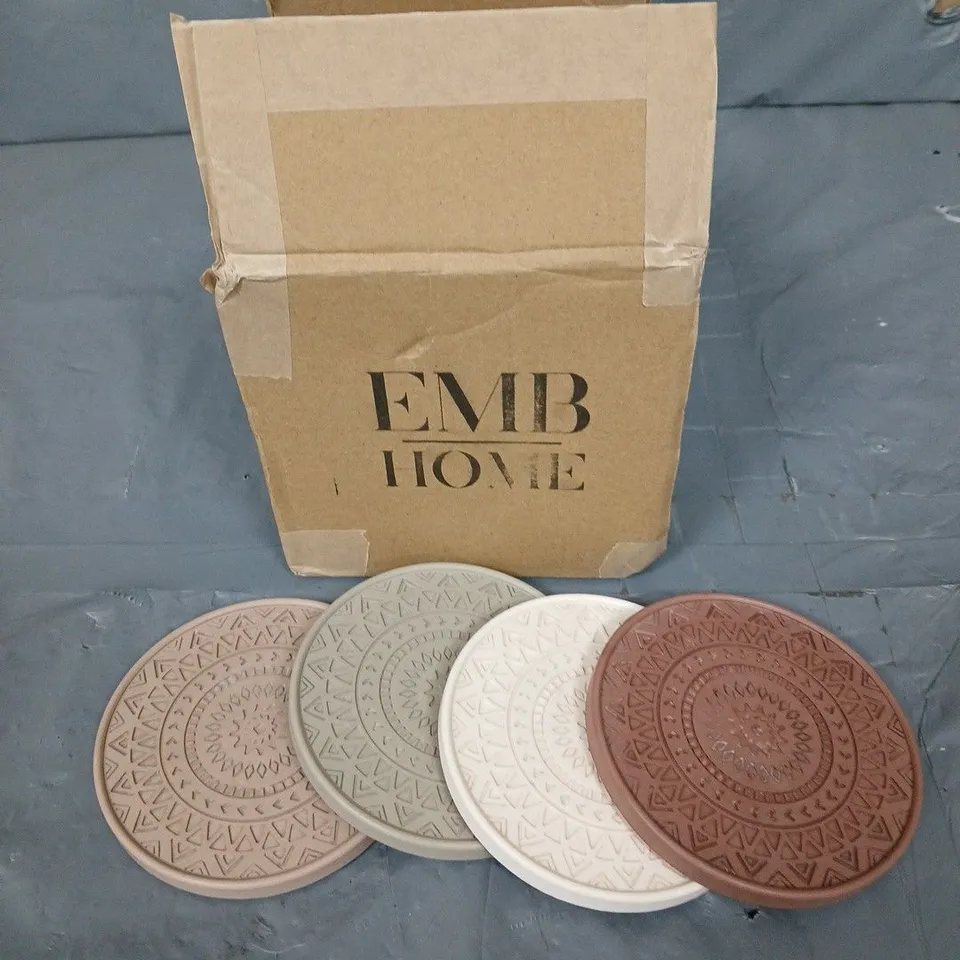 EMB HOME JESMONITE COASTER SET 