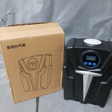 BOXED CAR AIR PUMP IN BLACK/BLUE