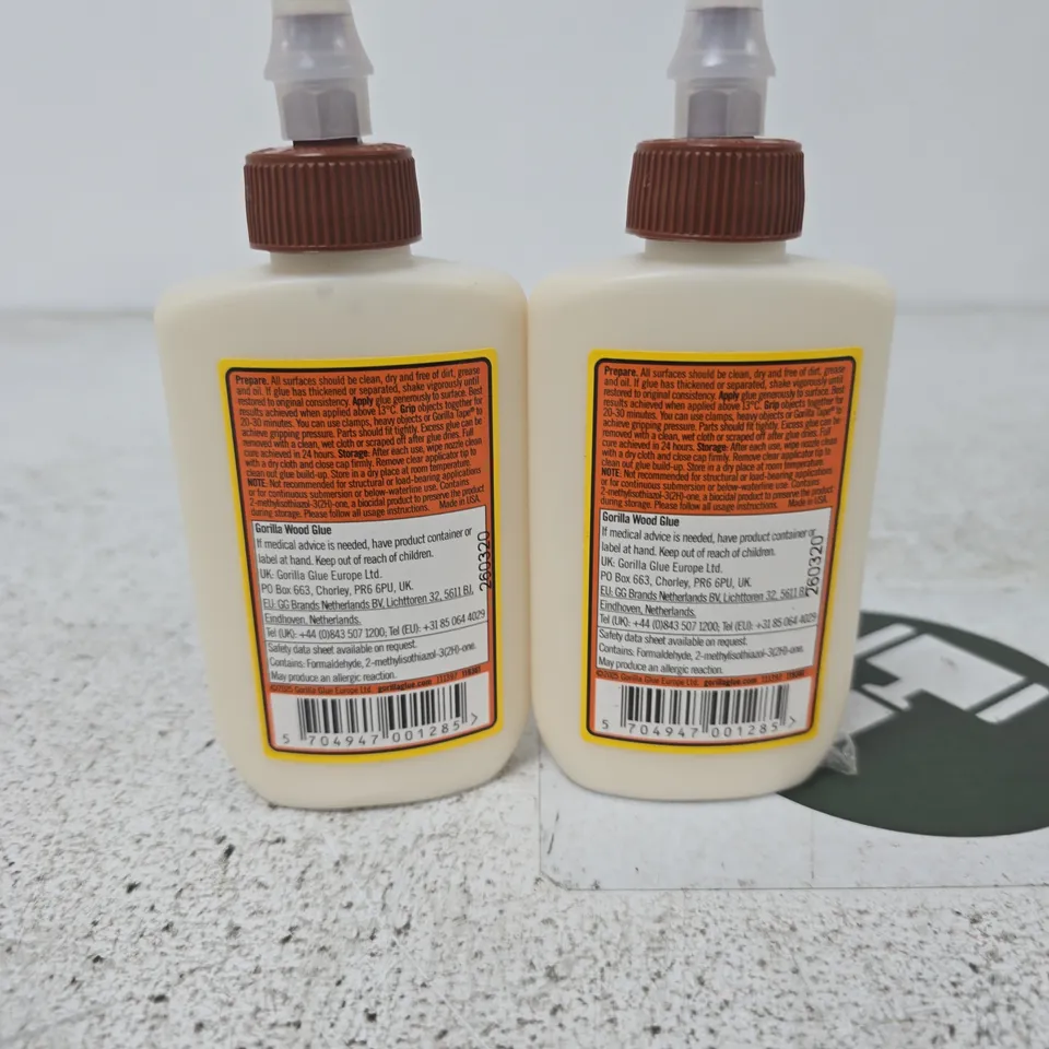 GORILLA WOOD GLUE 118ML X2 (TWIN PACK)