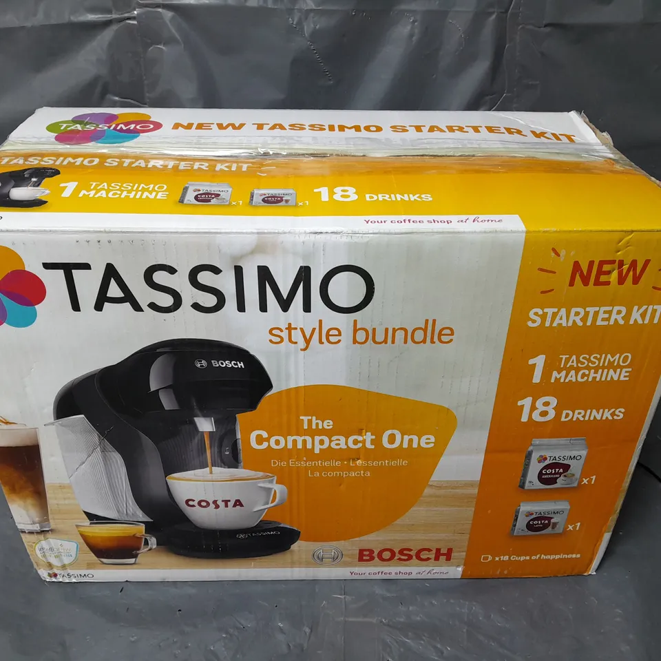 BOXED BOSCH TASSIMO STYLE COFFEE MACHINE