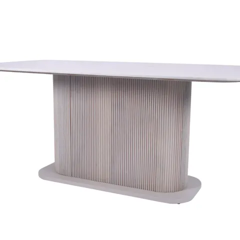 BOXED INDUS VALLEY AMIRI DINING TABLE (2 BOXES)