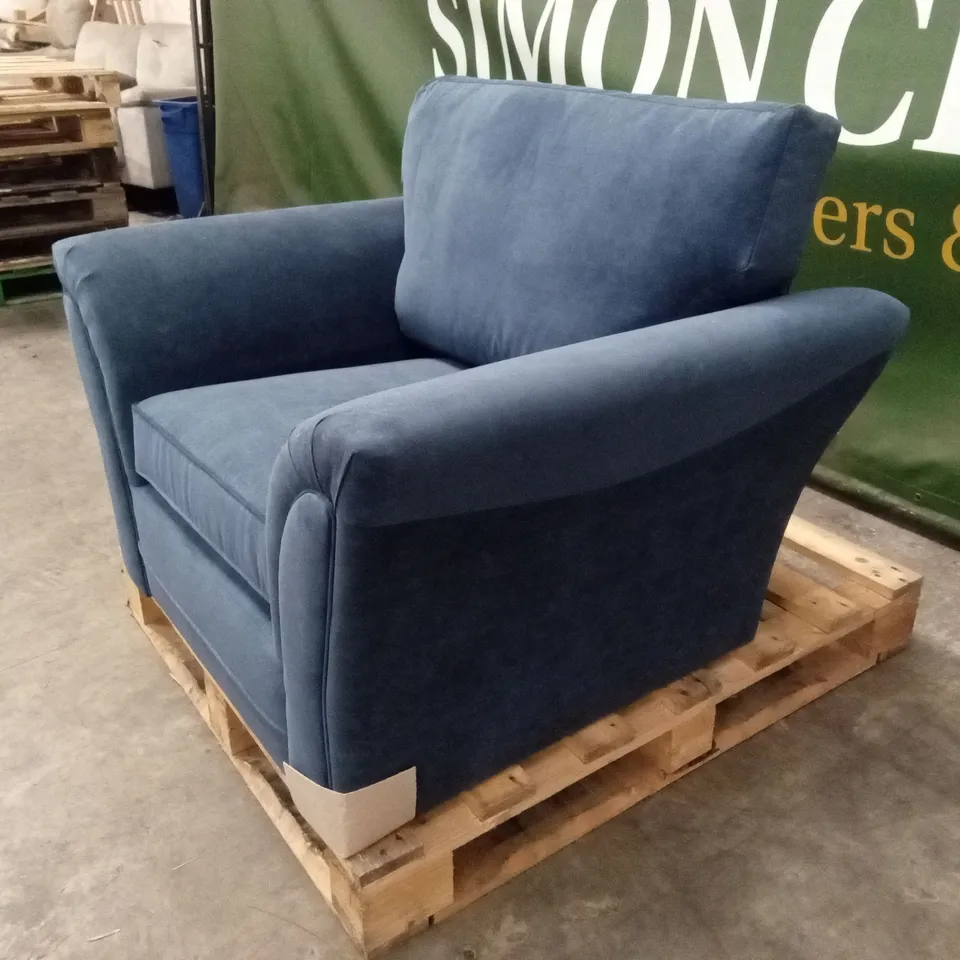 DURY FABRIC ARMCHAIR - BLUE RRP £399