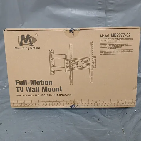 BOXED MOUNTING DREAM FULL MOTION TV WALL MOUNT 