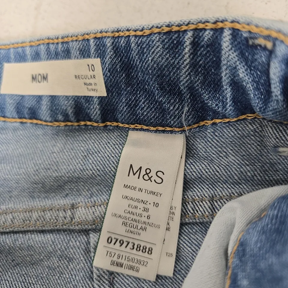 M&S DENIM JEANS – WOMEN’S REGULAR, UK 10 (EUR 38) MADE IN TURKEY
