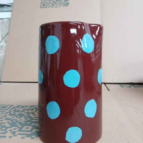 DAMSON MADDER HANDPAINTED SPOT VASE