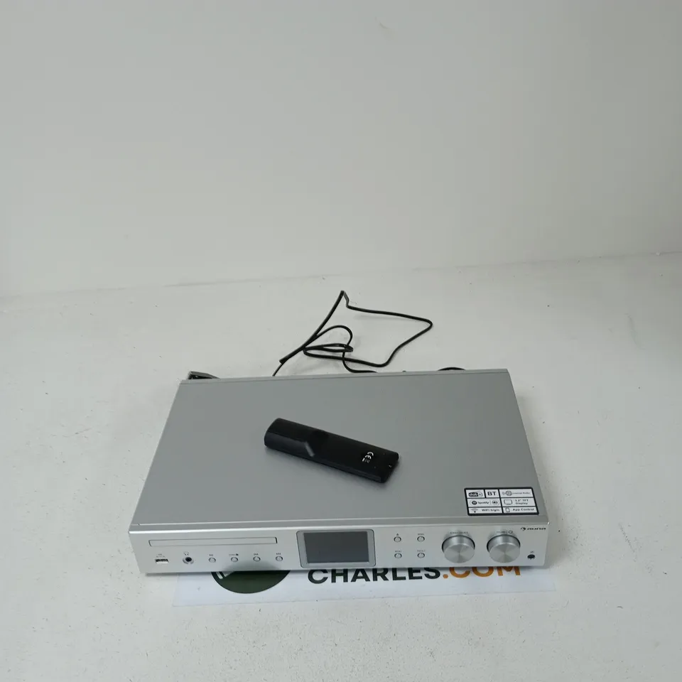 AUNA HIFI TUNER WITH DAB/FM/INTERNET RADIO – SILVER