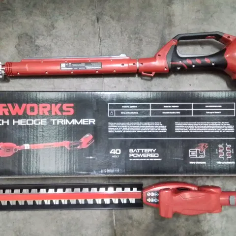BOXED POWERWORKS P40PH51 LONG REACH HEDGE TRIMMER