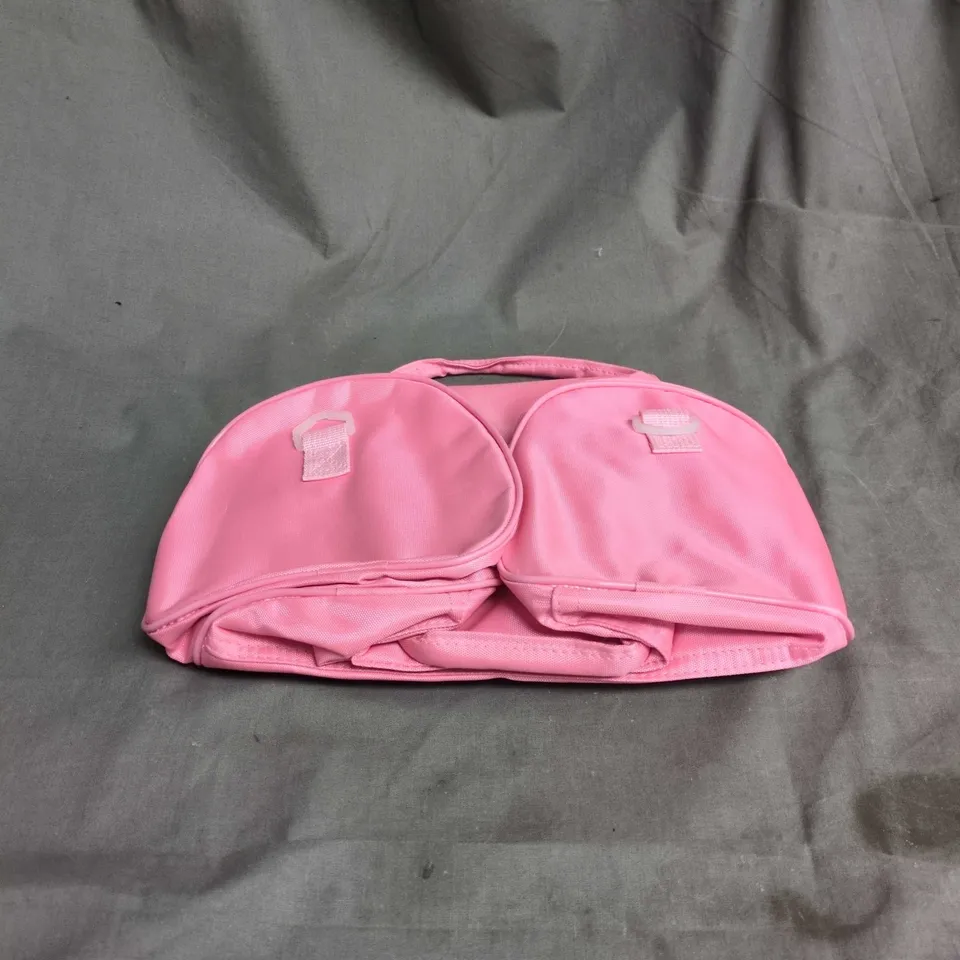 PINK KIDS' BAG WITH BALLERINA  EMBROIDERY, ZIP CLOSURE AND CARRY HANDLES