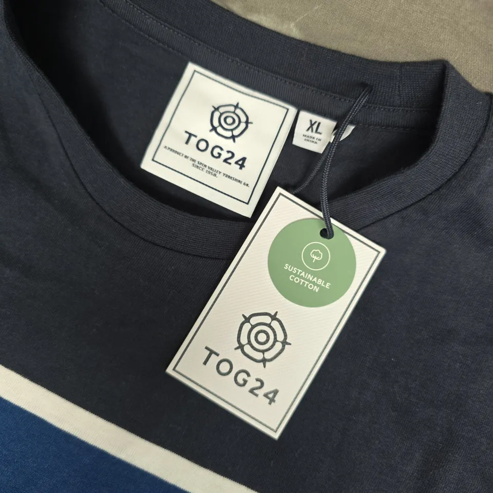 TOG24 MEN'S COLOUR BLOCK T-SHIRT XL – SUSTAINABLE COTTON