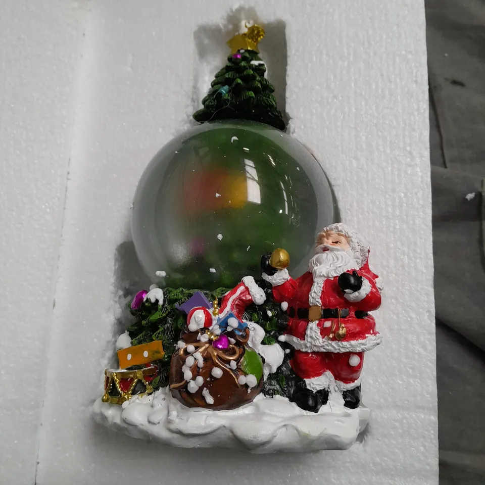 THREE KINGS MUSICAL TREESPIN SNOWSPHERE CHRISTMAS DECORATION - COLLECTION ONLY - GLASS