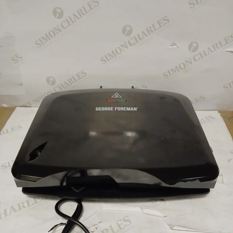 GEORGE FOREMAN MEDIUM REMOVABLE PLATES GRILL, BLACK [24330]