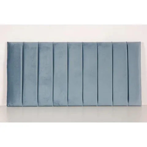 A BAGGED CHAMBERSBURG UPHOLSTERED HEADBOARD IN BLUE