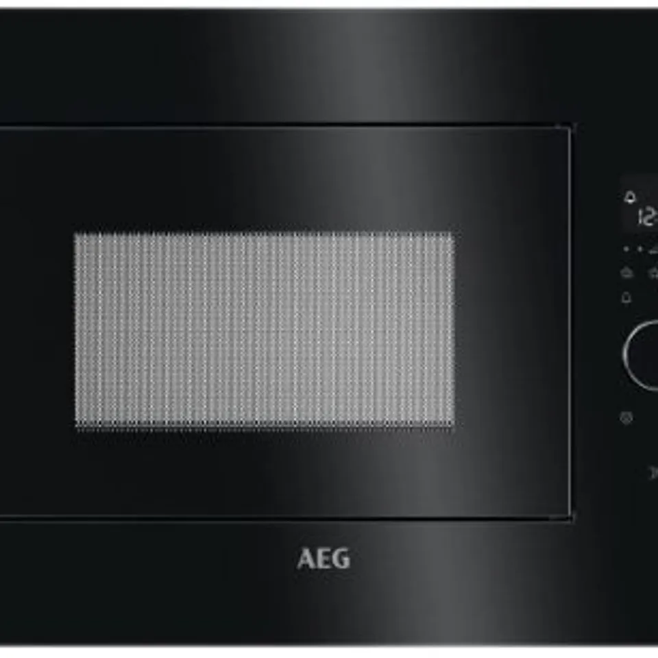 AEG INTEGRATED MICROWAVE 25.37L BLACK Model MBE2658SEB RRP £500