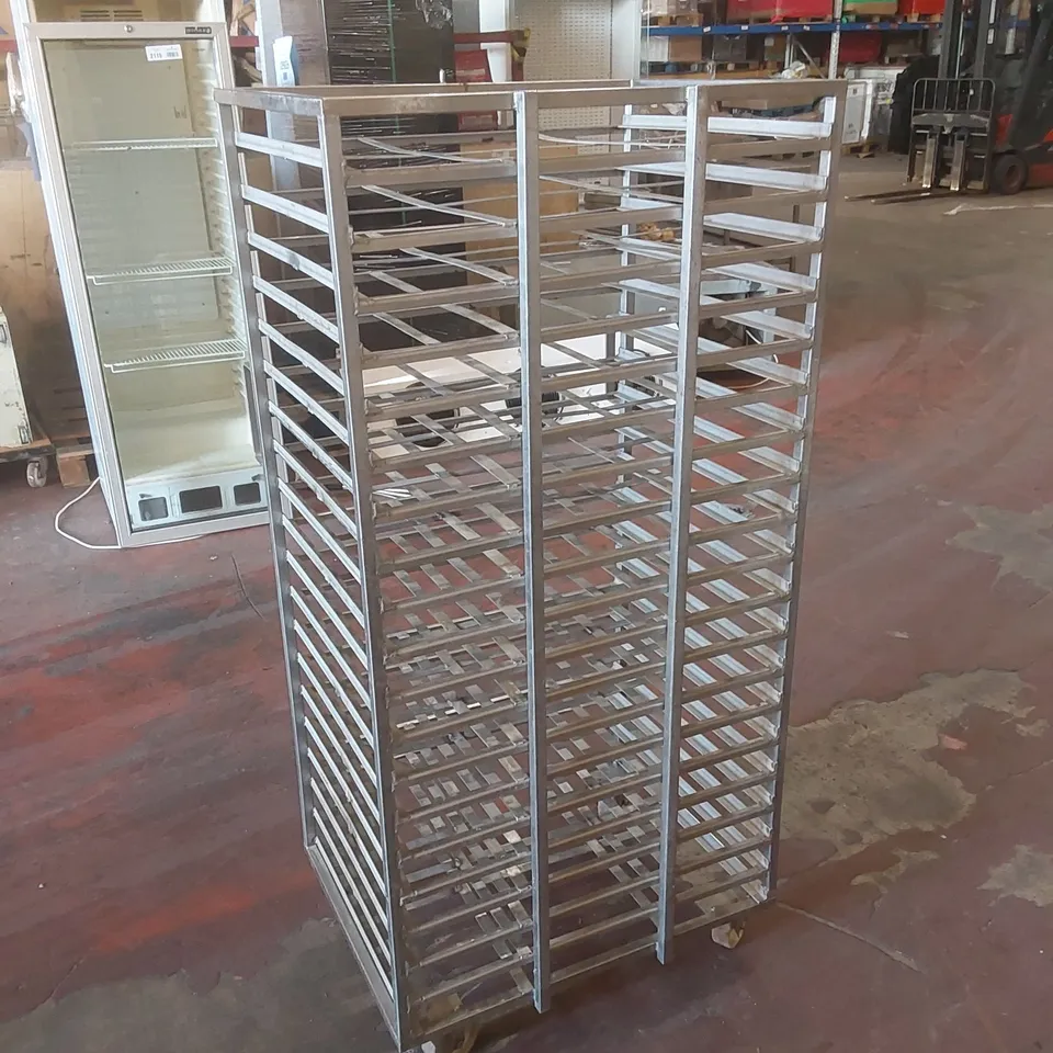 COMMERCIAL STAINLESS STEEL CATERING TROLLEY 