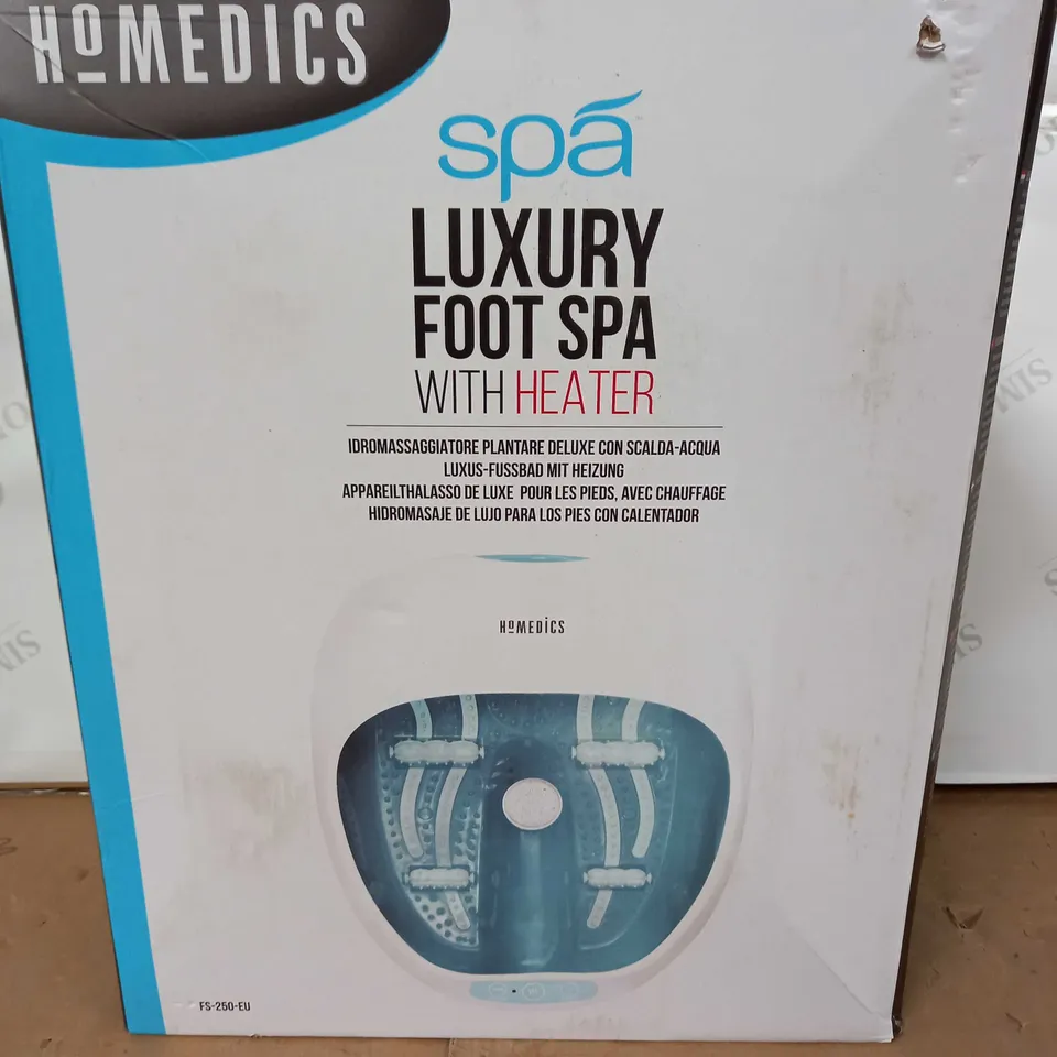 BOXED HOMEDICS SPA LUXURY FOOT SPA WITH HEATER