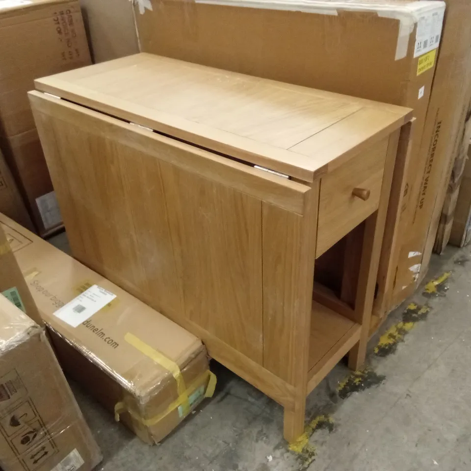 CLIFFORD 2-4 SEATER DROP LEAF DINING TABLE - OAK