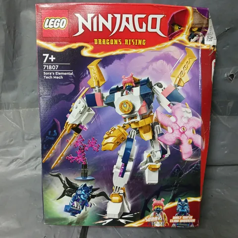 BOXED LEGO NINJAGO SORAS ELEMENTAL TECH MECH - 71807