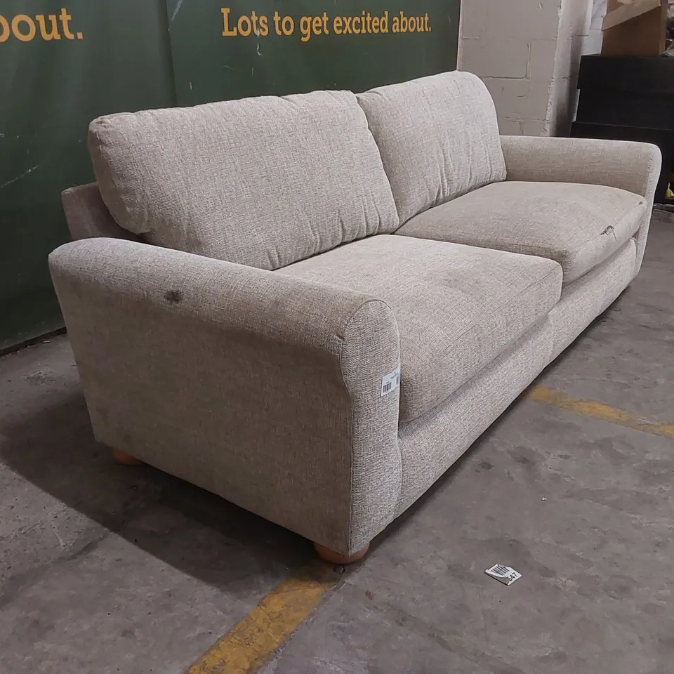 DESIGNER BAILEY FABRIC 3 SEATER SOFA 