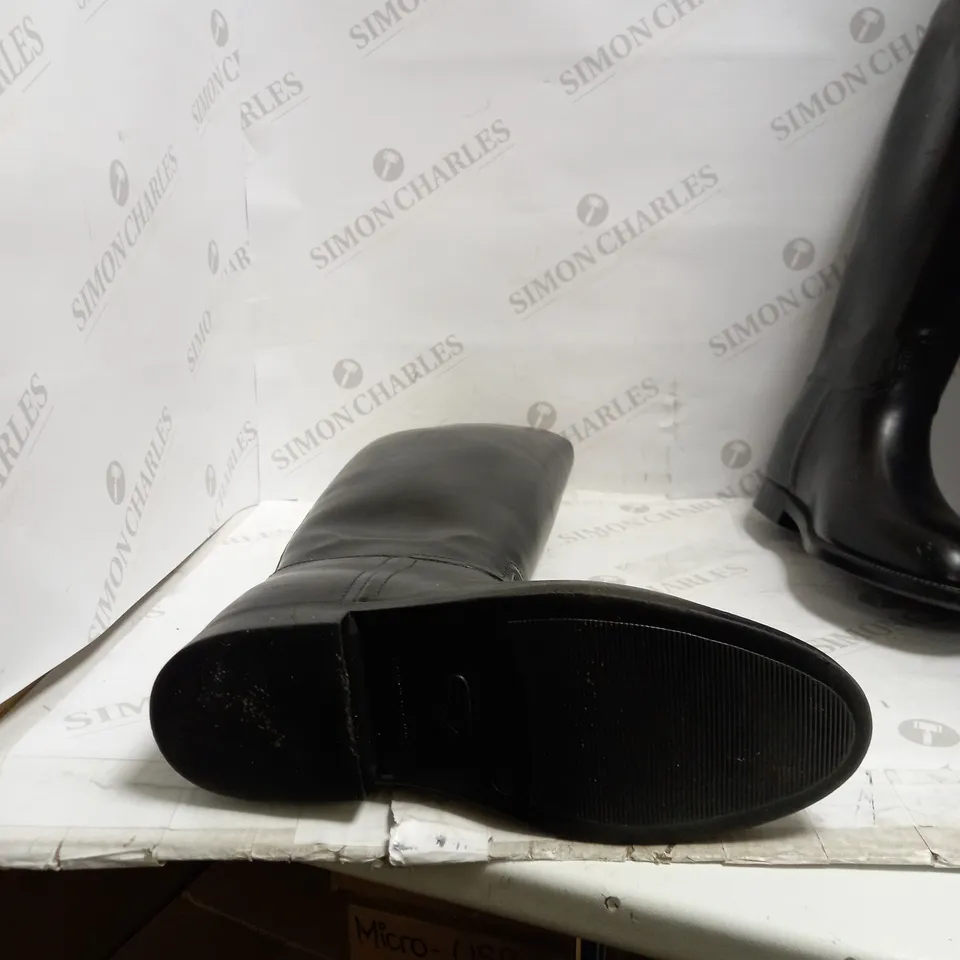 BLACK SIZE 40 AIGLE COUPE SAUMUR XXL WELLIE 