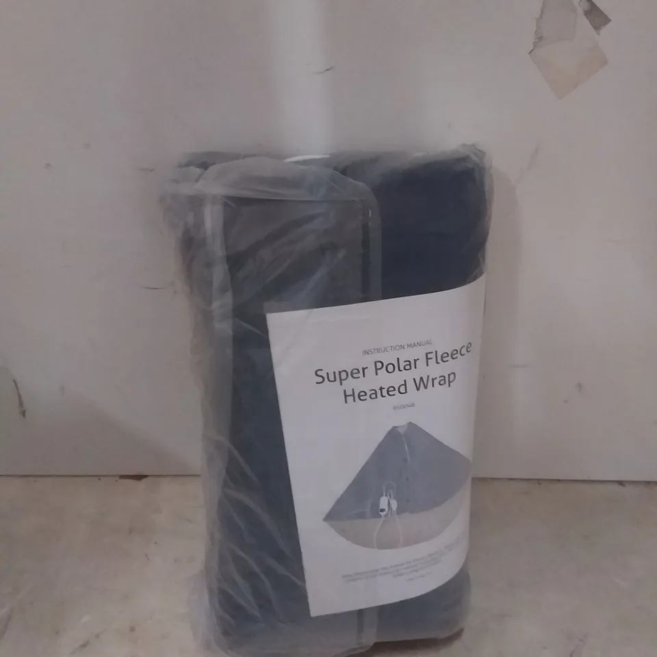 BOXED SUPER POLAR FLEECE HEATED BLANKET ( NAVY BLUE )