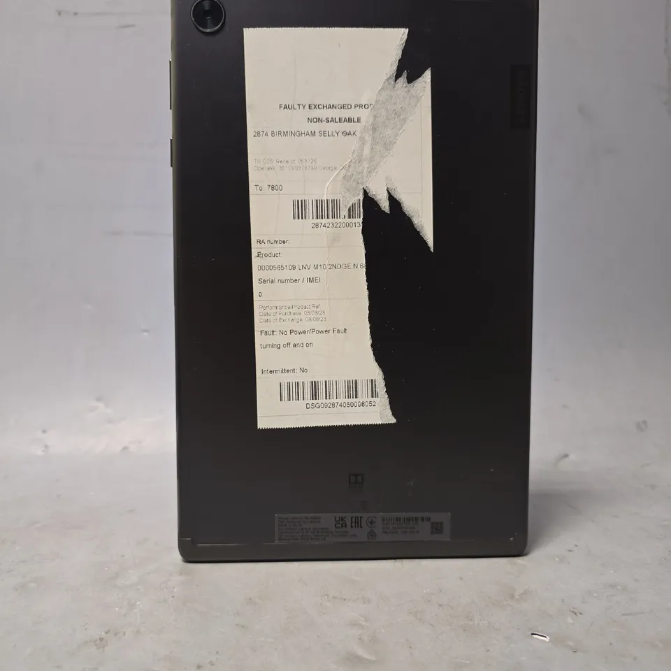 LENOVO TAB M10 