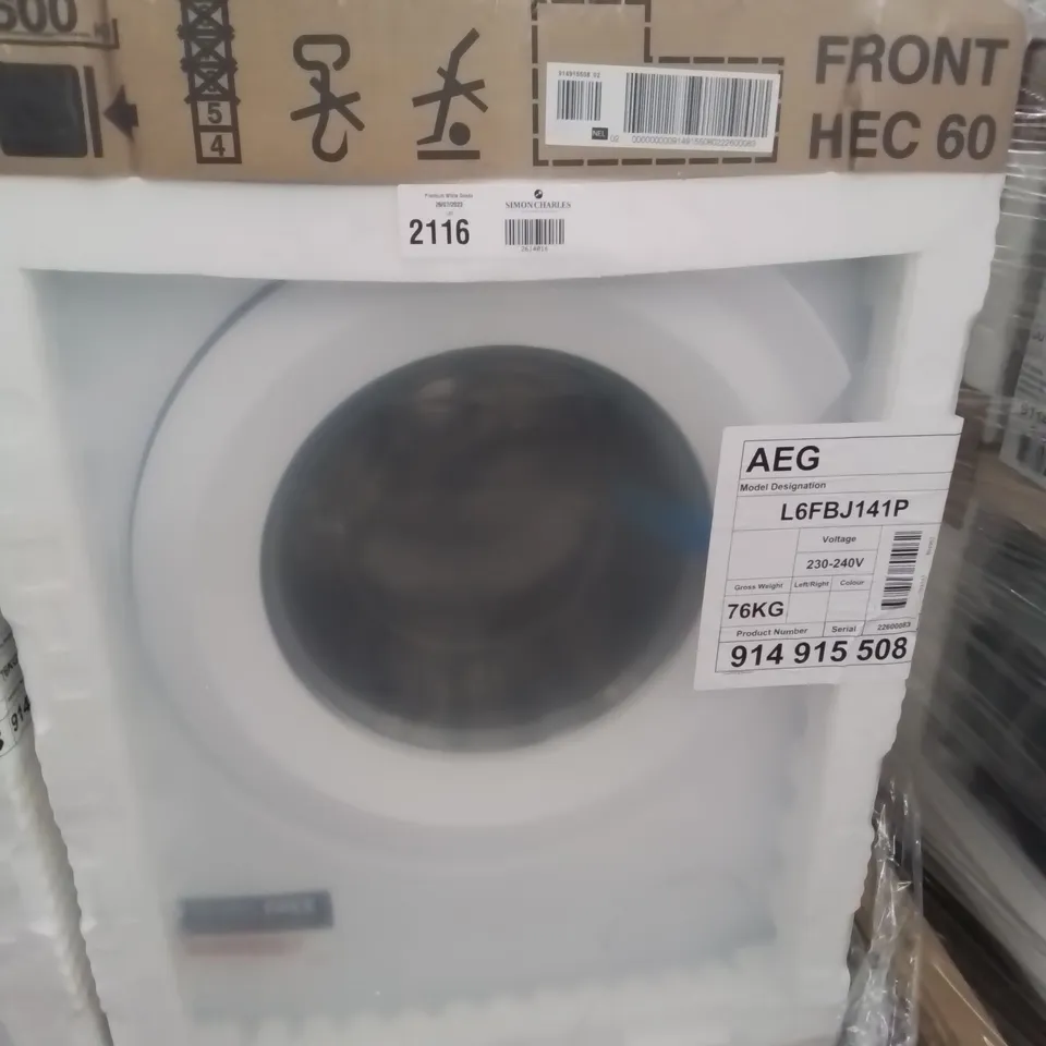 AEG AUTOMATIC PRO SENSE INVERTER WASHING MACHINE 10kg WHITE 