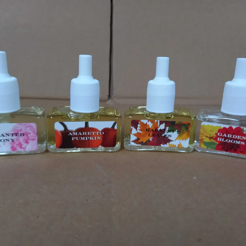 HOMEWORX BOX OF PLUG-IN DIFFUSER SCENTS - 4 SEASONS - 12 SCENTS IN TOTAL (SEE PROD. DESCRIPTION FOR MORE INFO.)