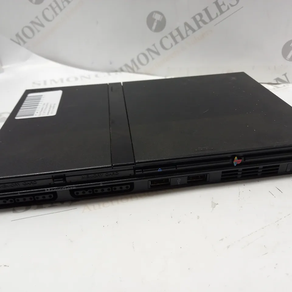 SONY PLAYSTATION 2 SLIM GAMES CONSOLE IN BLACK