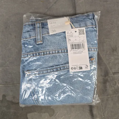 MANGO SHORTS 330MOM80 DENIM SHORTS IN BLUE SIZE UK 8