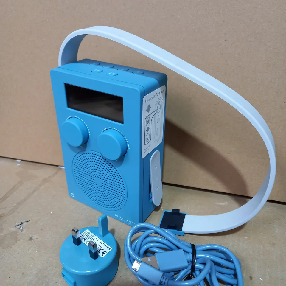 JOHN LEWIS SPECTRUM SHOWER RADIO